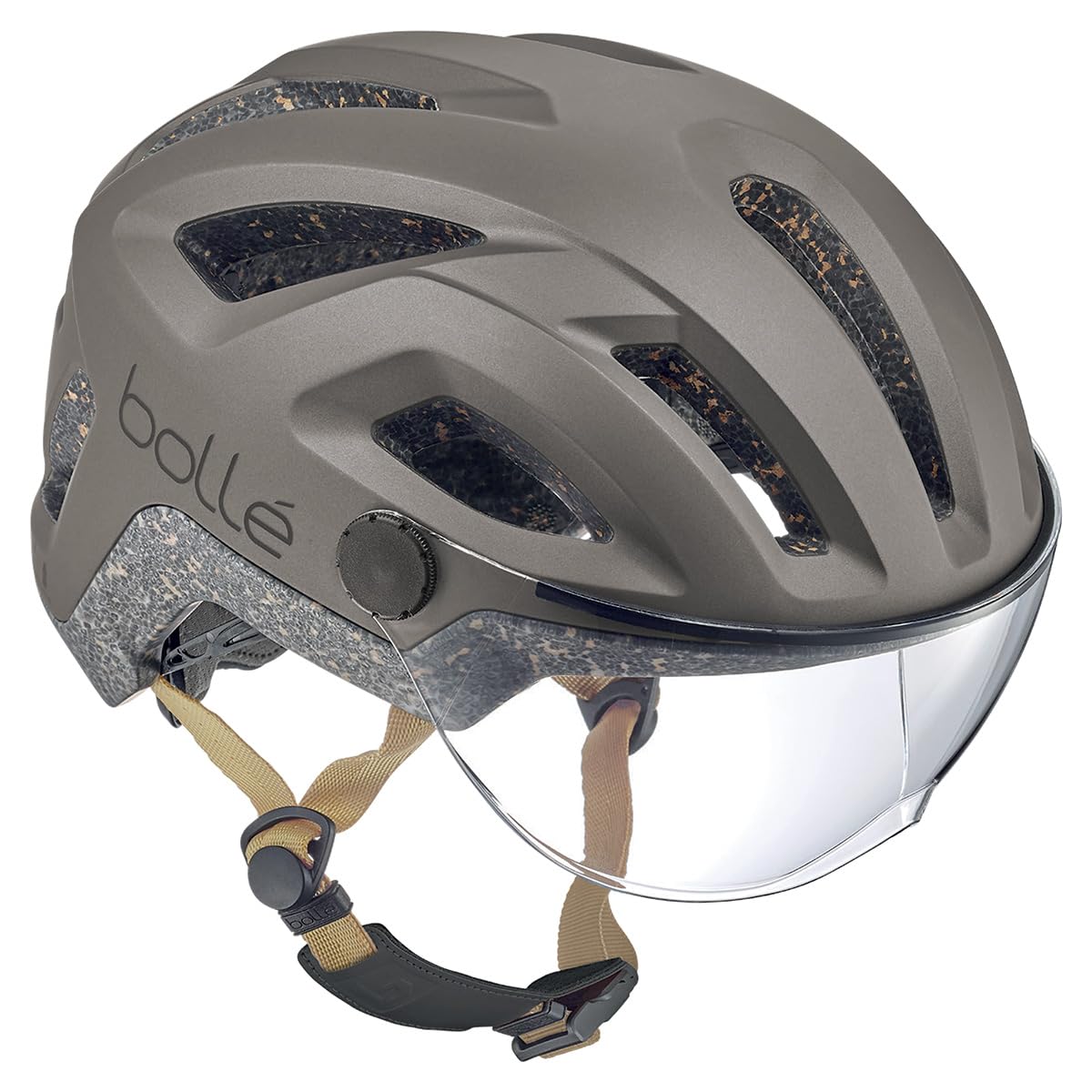boll-react-visor-fahrradhelm-braun-s-mit-visier image 5