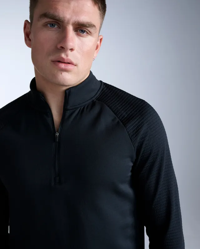 2xu-ignition-haptic-1-4-zip-laufshirt-herren-schwarz-reflektiv image 1