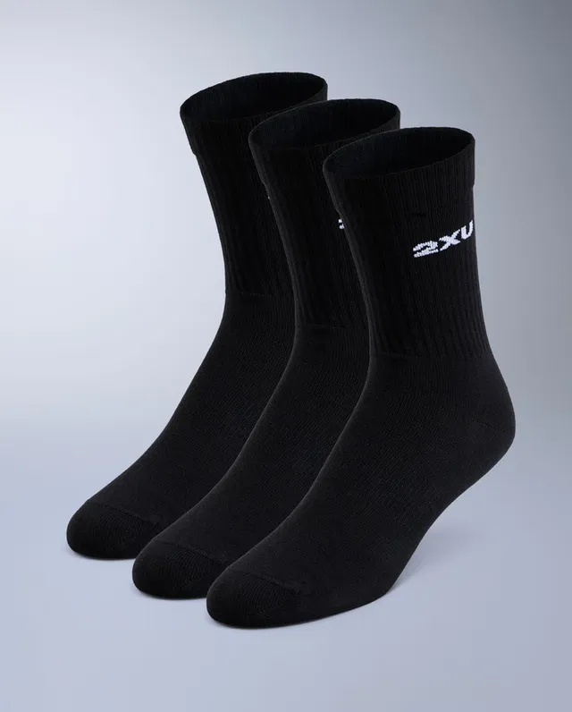 2xu-24-7-cotton-crew-socks-3er-laufsocken-schwarz image 1