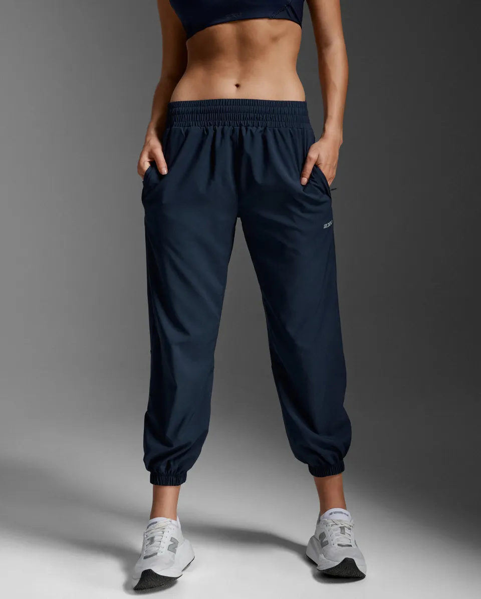 2xu-aero-hi-rise-woven-jogger-damen-midnight-lang image 1