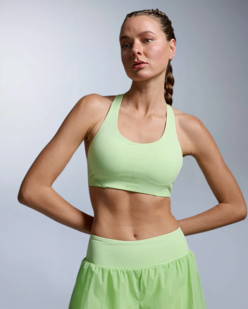 2xu-aero-sport-bh-damen-lime-zest-medium-impact image 1