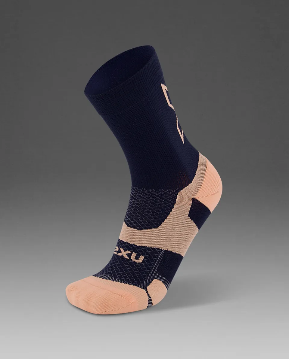2xu-vectr-crew-socken-unisex-midnight-kompression image 1