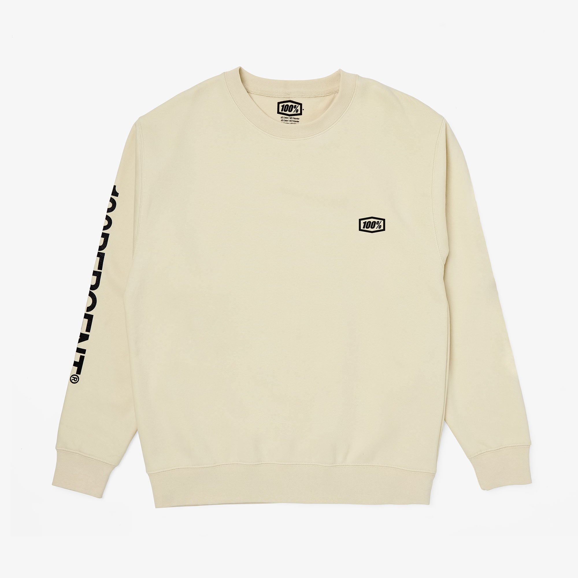 100-roots-pullover-bone-fleece-crewneck-unisex-beige image 1