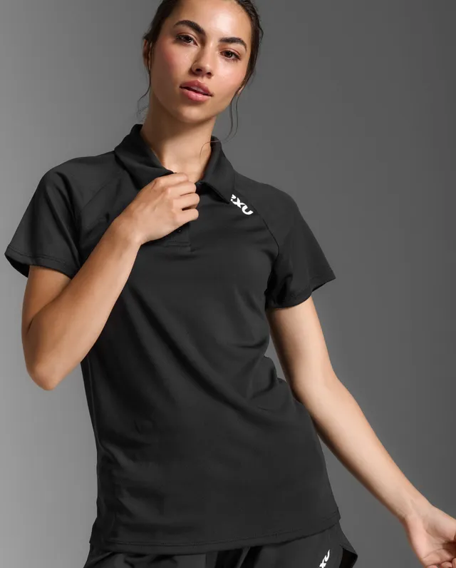 2xu-motion-aspire-polo-poloshirt-schwarz-damen-fitted image 1