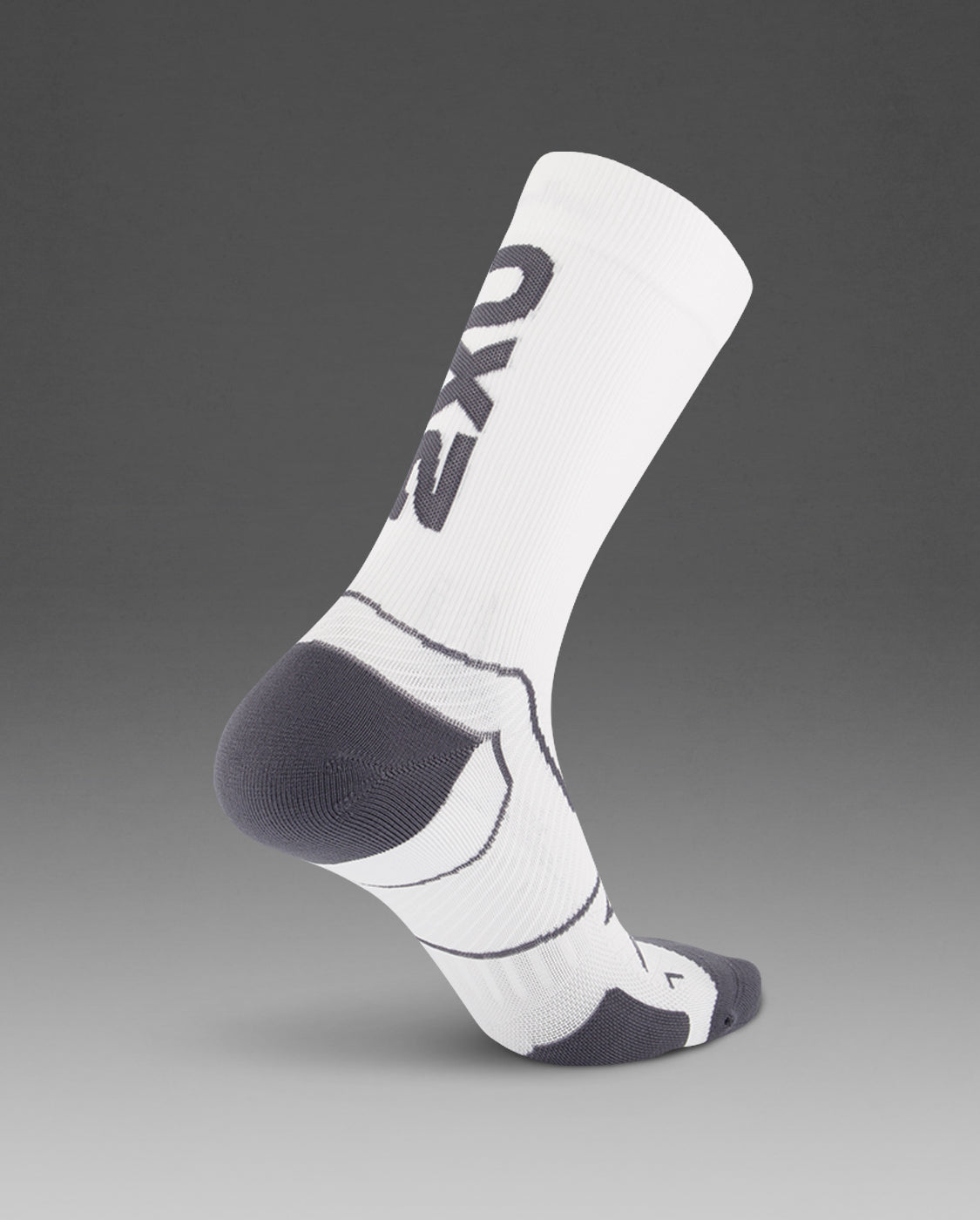 2xu-vectr-cushion-crew-socken-wei-grau-polsterung image 4