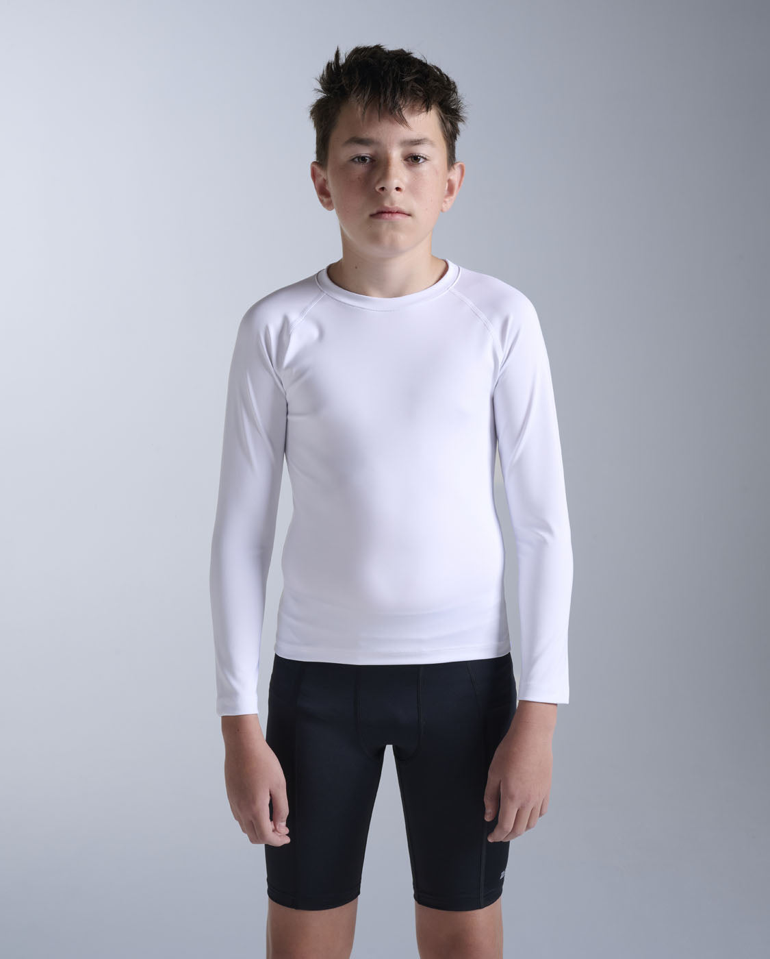 2xu-core-boys-compression-shorts-schwarz-silber-kinder image 3