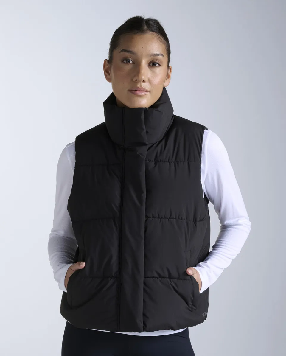 2xu-ignition-insulation-puffer-weste-schwarz-damen image 1