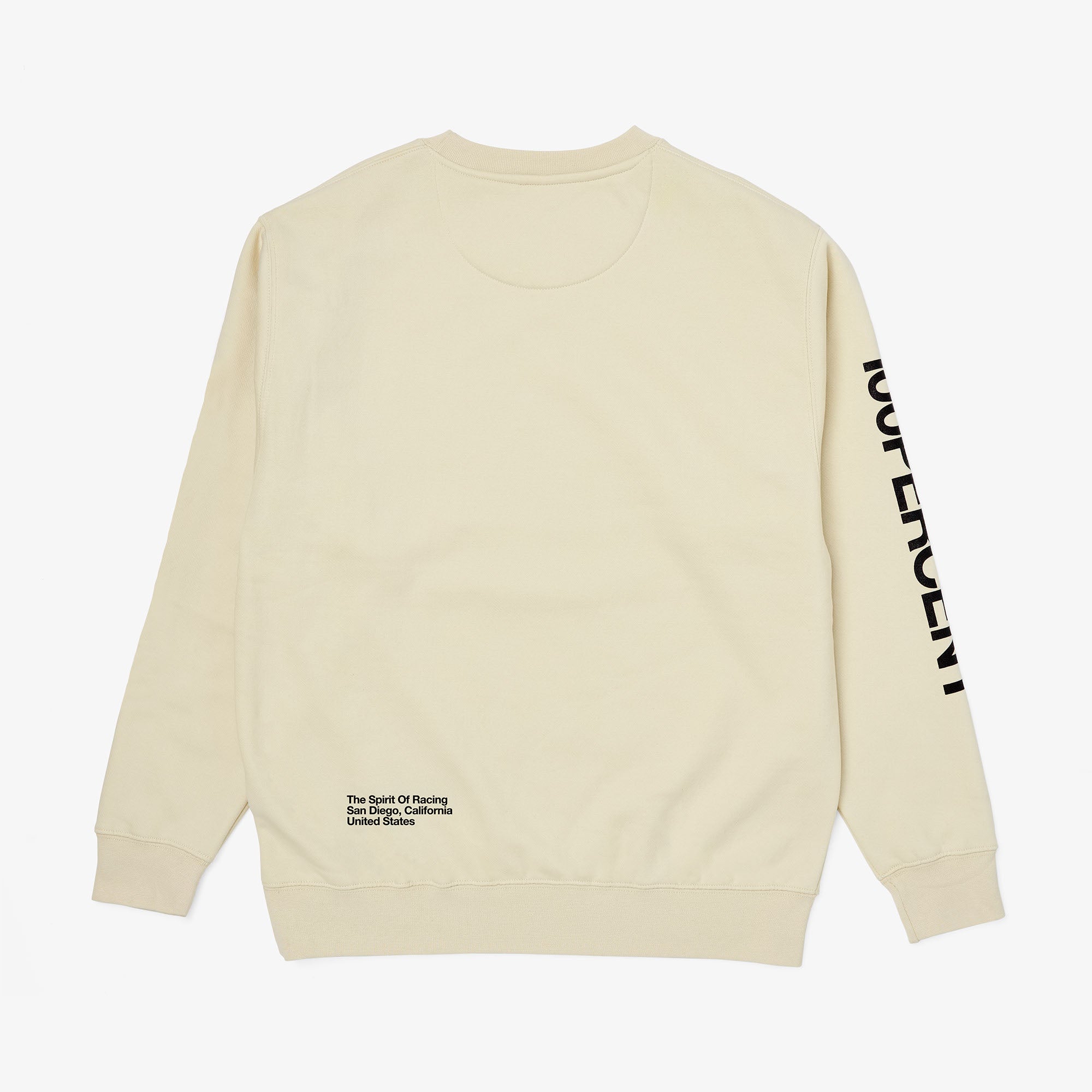 100-roots-pullover-bone-fleece-crewneck-unisex-beige image 3