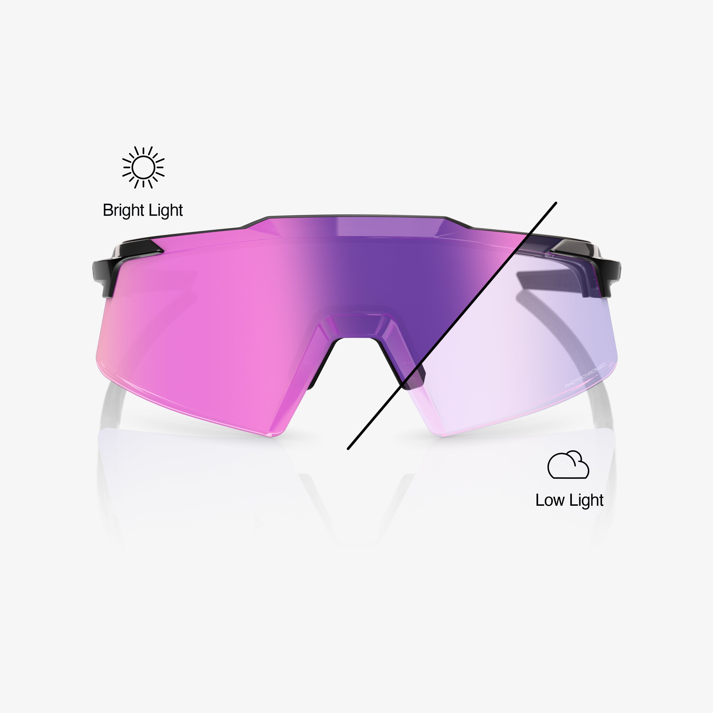 100-aerocraft-sport-sonnenbrille-schwarz-photochrom-purple-mirror image 2