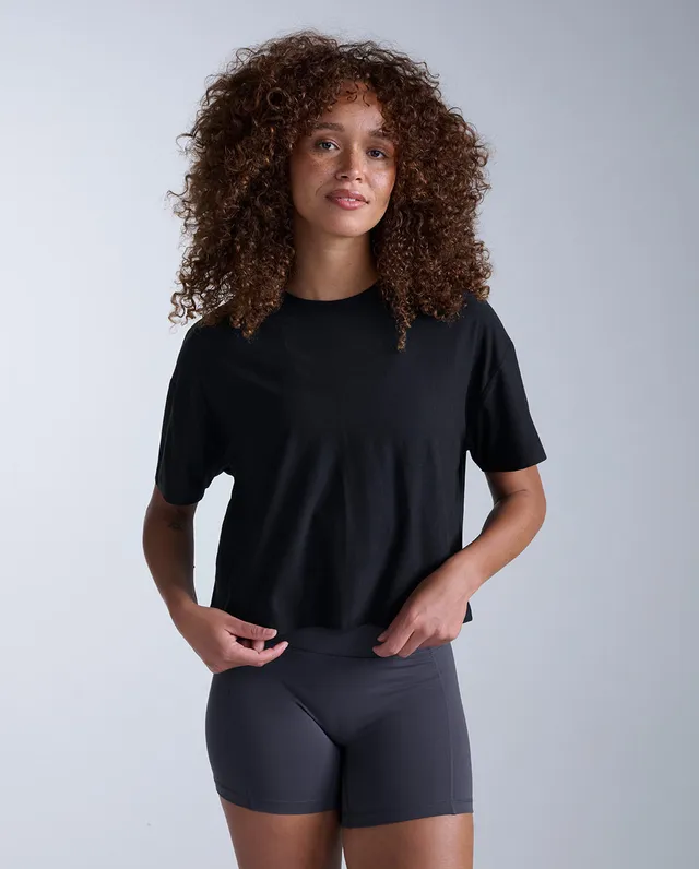 2xu-form-soft-jersey-relaxed-tee-shirt-damen-schwarz-kurzarm image 1