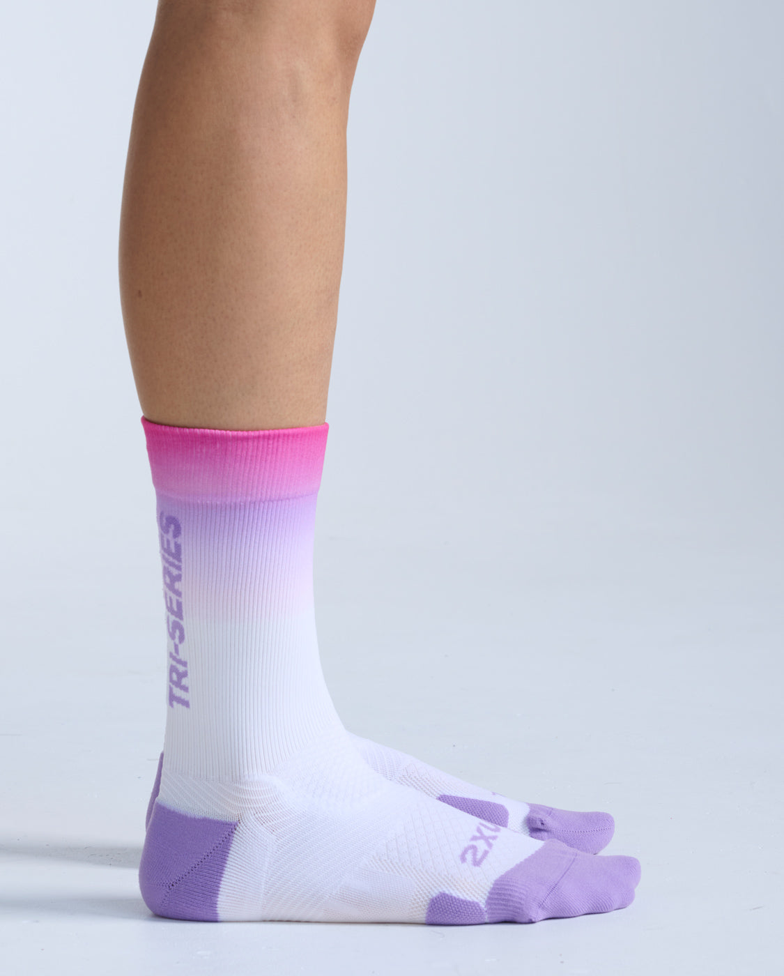 2xu-vectr-light-cushion-crew-socken-lila-kompression image 3