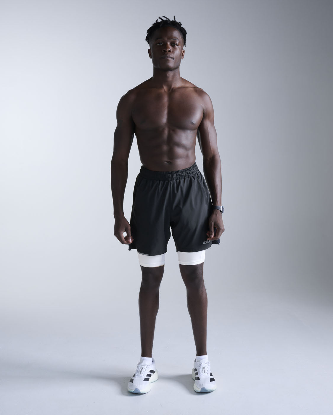 2xu-core-base-layer-compression-shorts-white-herren image 4