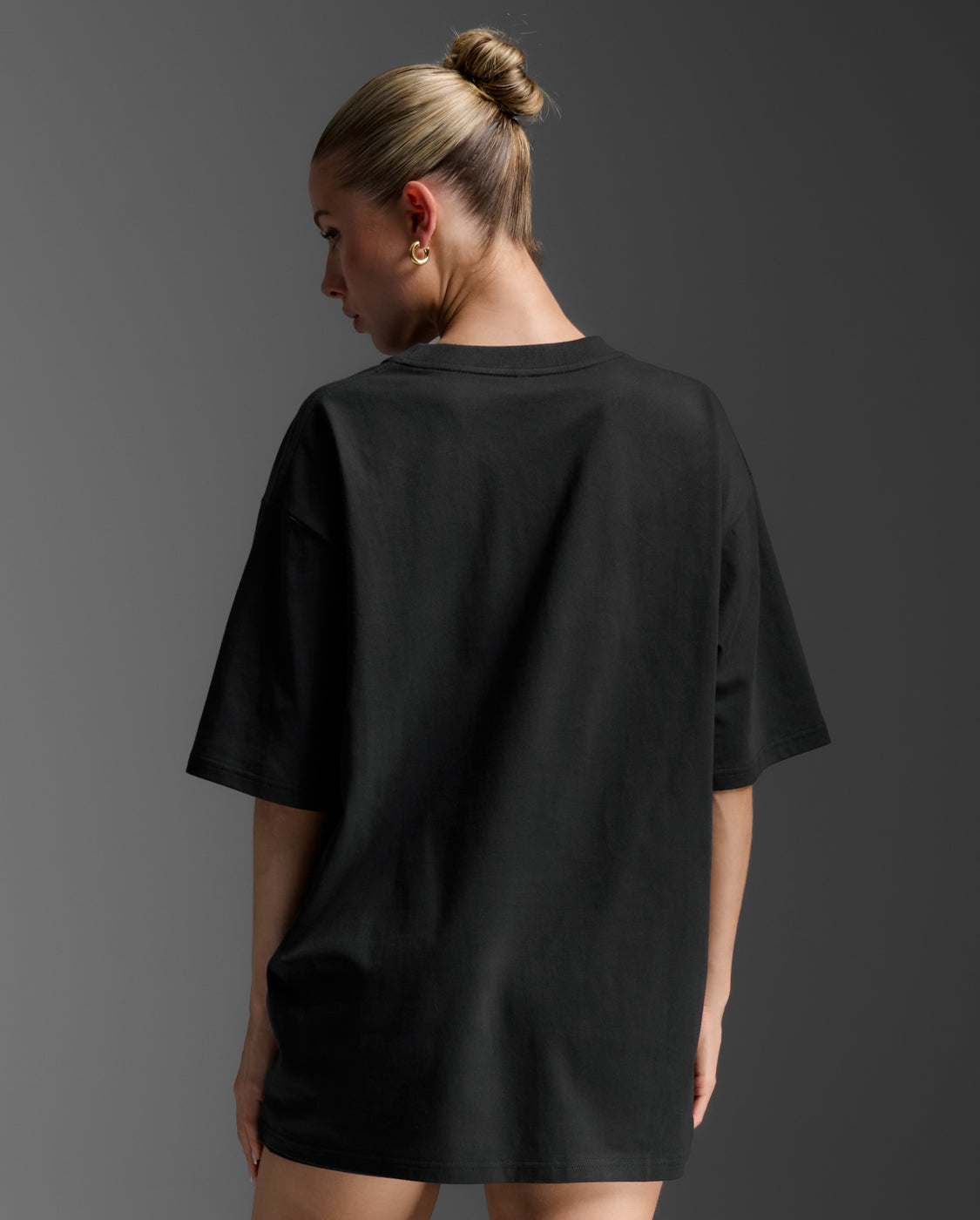 2xu-ez-oversized-organic-cotton-tee-t-shirt-schwarz-bio-baumwolle image 3