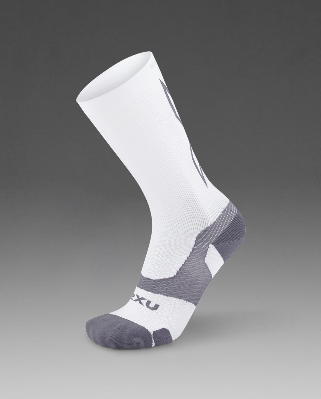 2xu-vectr-light-cushion-crew-laufsocken-wei-grau image 1