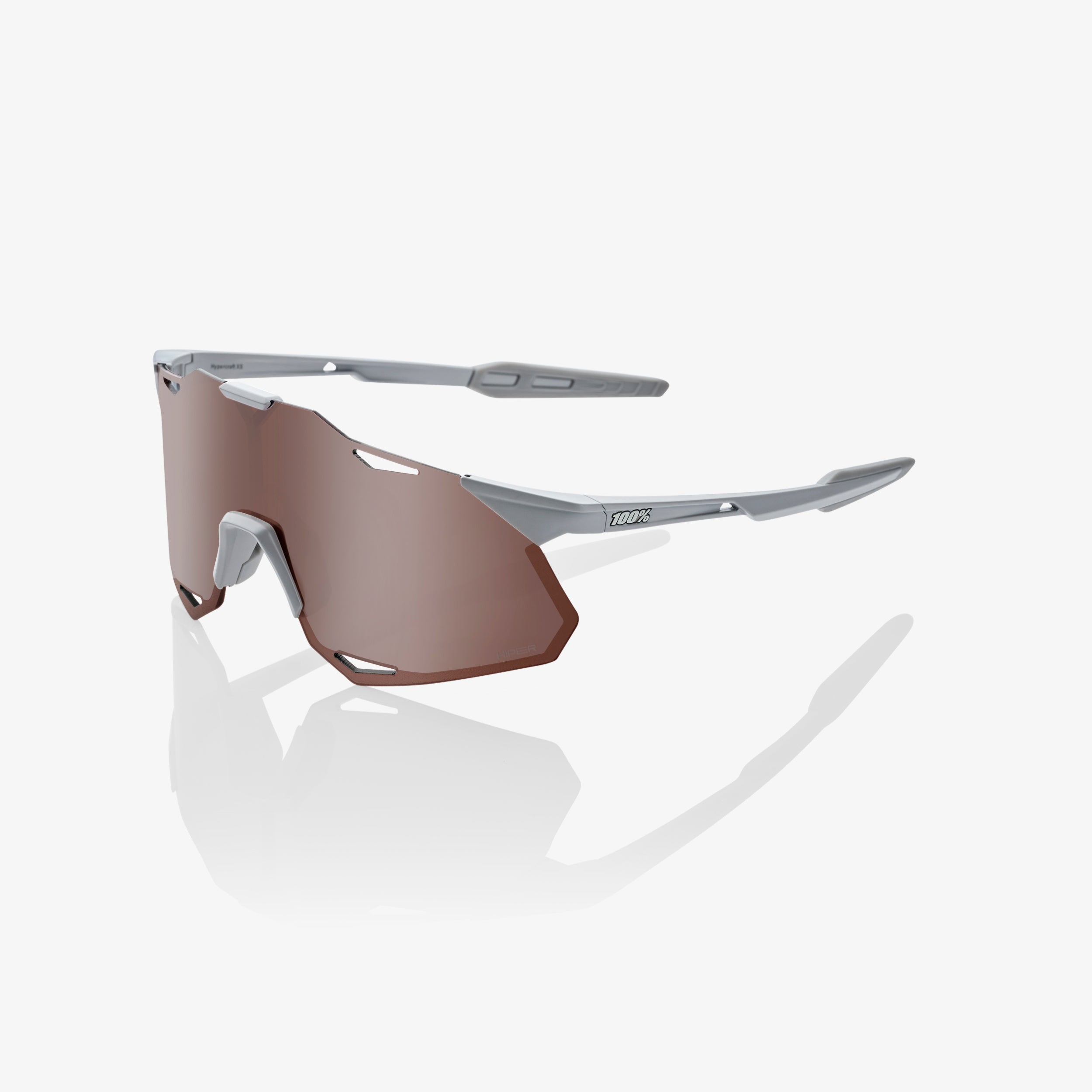 100-hypercraft-xs-sportbrille-stone-grey-crimson-mirror image 1