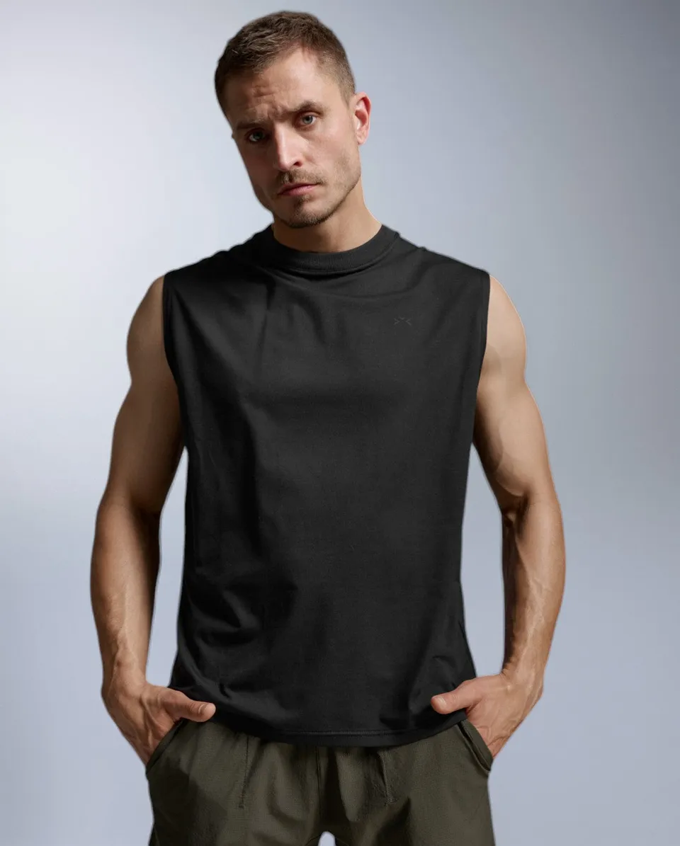 2xu-motion-oversized-tencel-tanktop-herren-schwarz-atmungsaktiv image 1