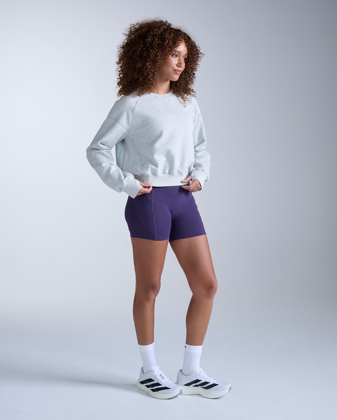 2xu-ez-organic-cotton-ribbed-crew-pullover-grey-marle-bio-baumwolle image 7