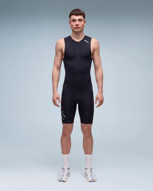 2xu-core-trisuit-triathlonanzug-schwarz-weiss-einsteiger image 1