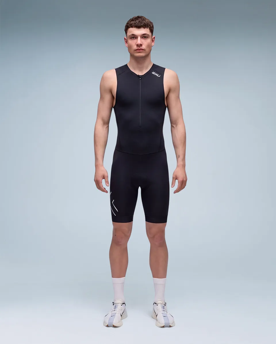 2xu-core-trisuit-triathlonanzug-schwarz-weiss-einsteiger image 1