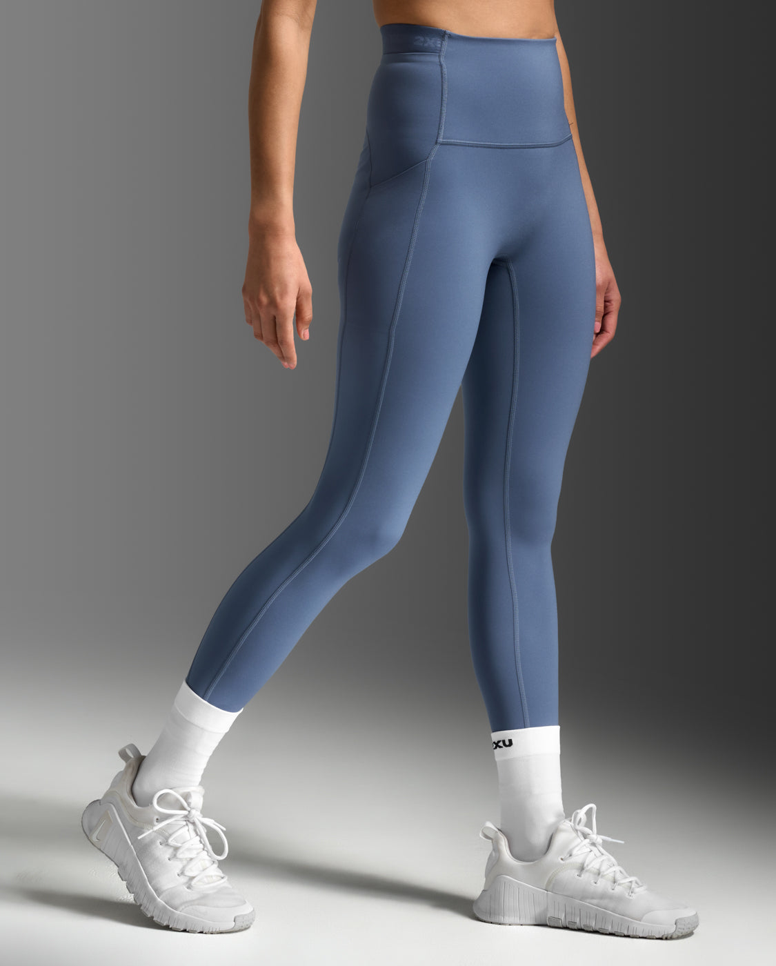 2xu-form-stash-hi-rise-tights-damen-leggings-indigo image 4