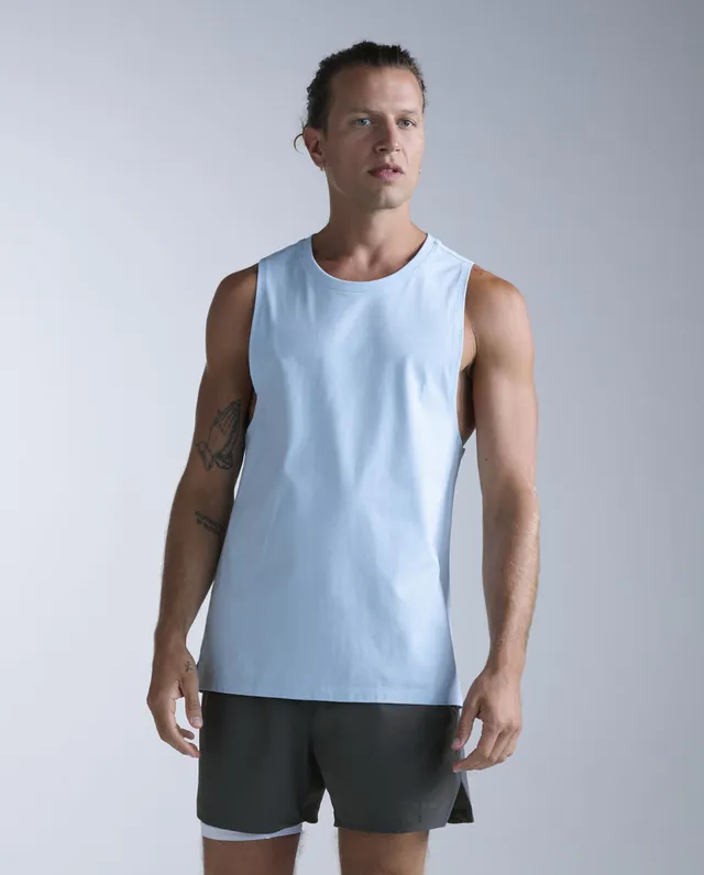 2xu-motion-tank-herren-aqua-frost-baumwolle-stretch image 1