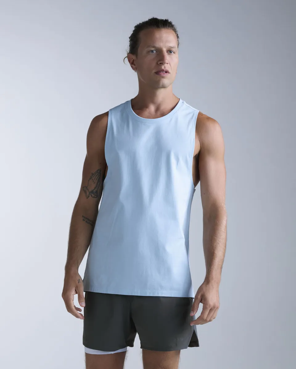 2xu-motion-tank-herren-aqua-frost-baumwolle-stretch image 1