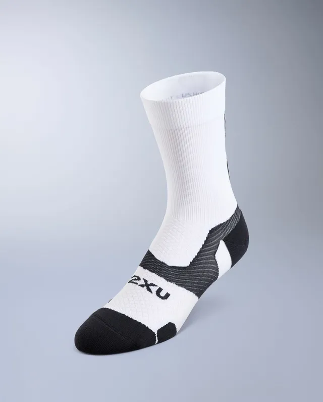 2xu-vectr-light-cushion-crew-laufsocken-white-black-unisex image 1