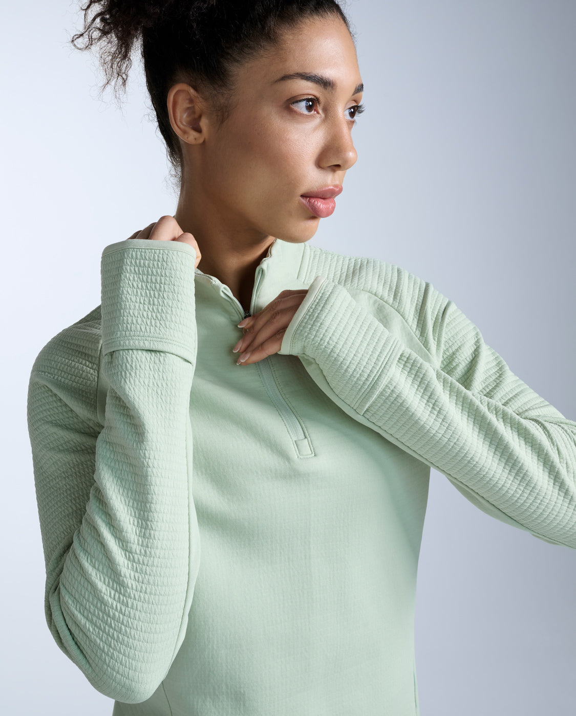 2xu-ignition-haptic-1-4-zip-langarm-damen-seafoam-warm image 5