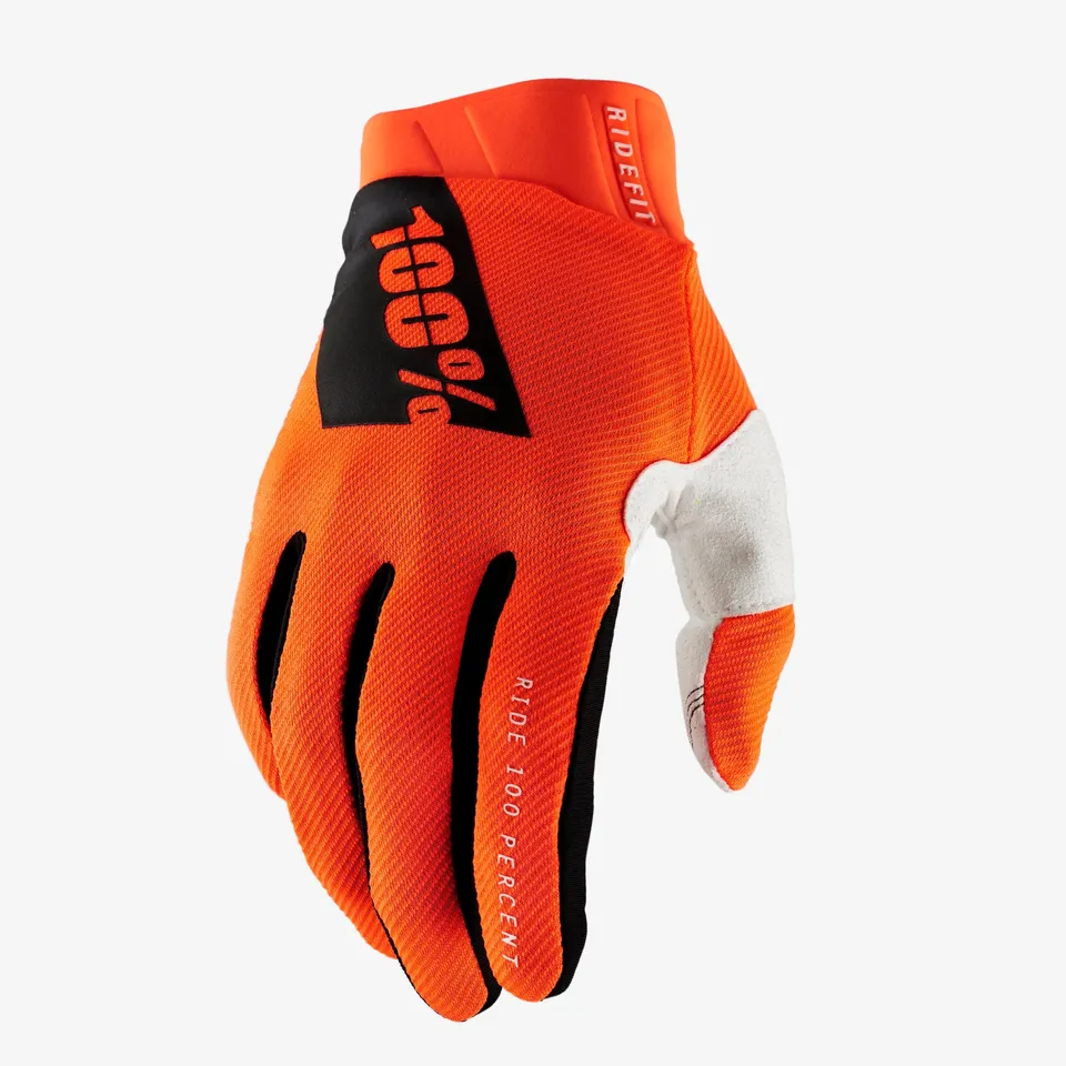 100-ridefit-handschuhe-fluo-orange-moto-touchscreen image 1
