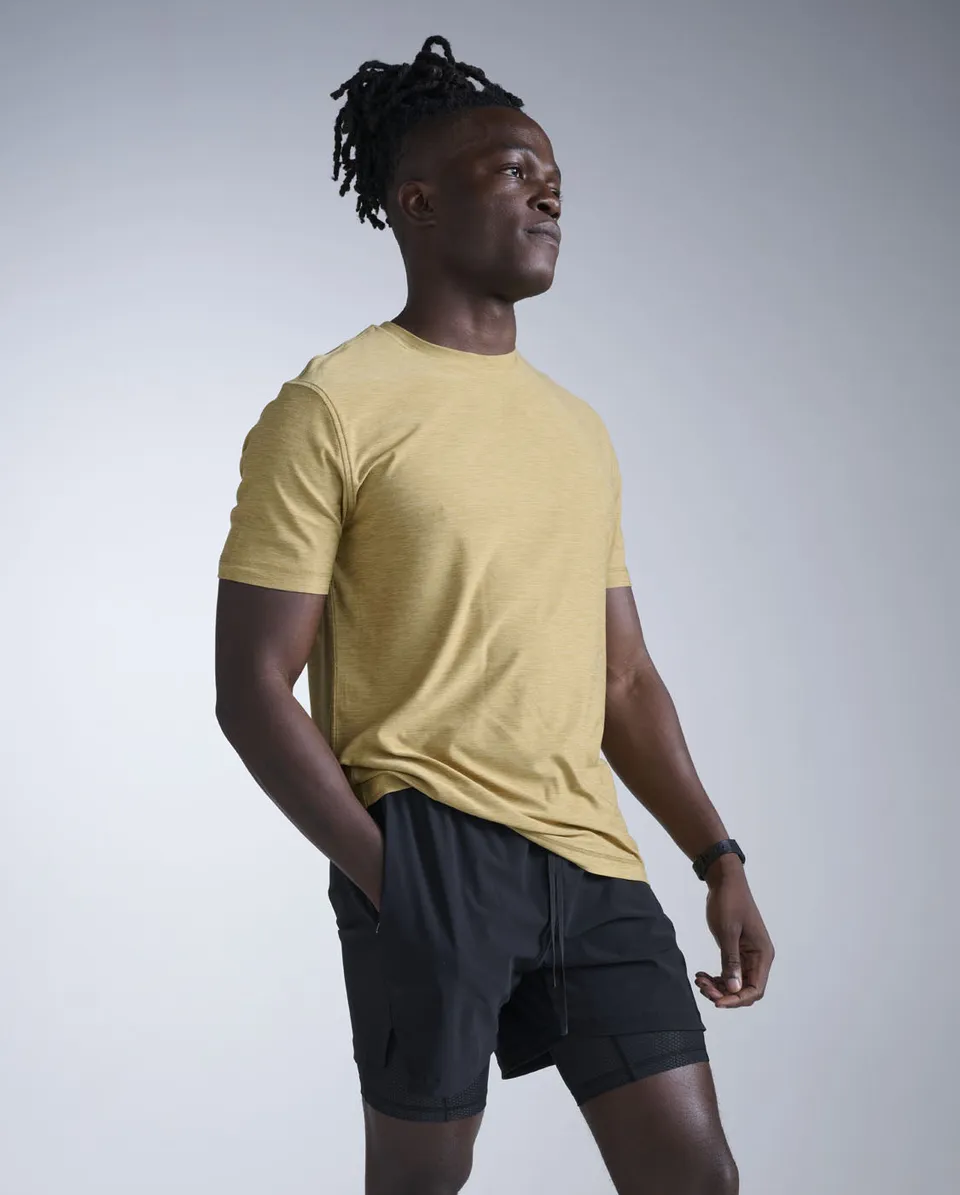 2xu-signature-tee-t-shirt-herren-khaki image 1