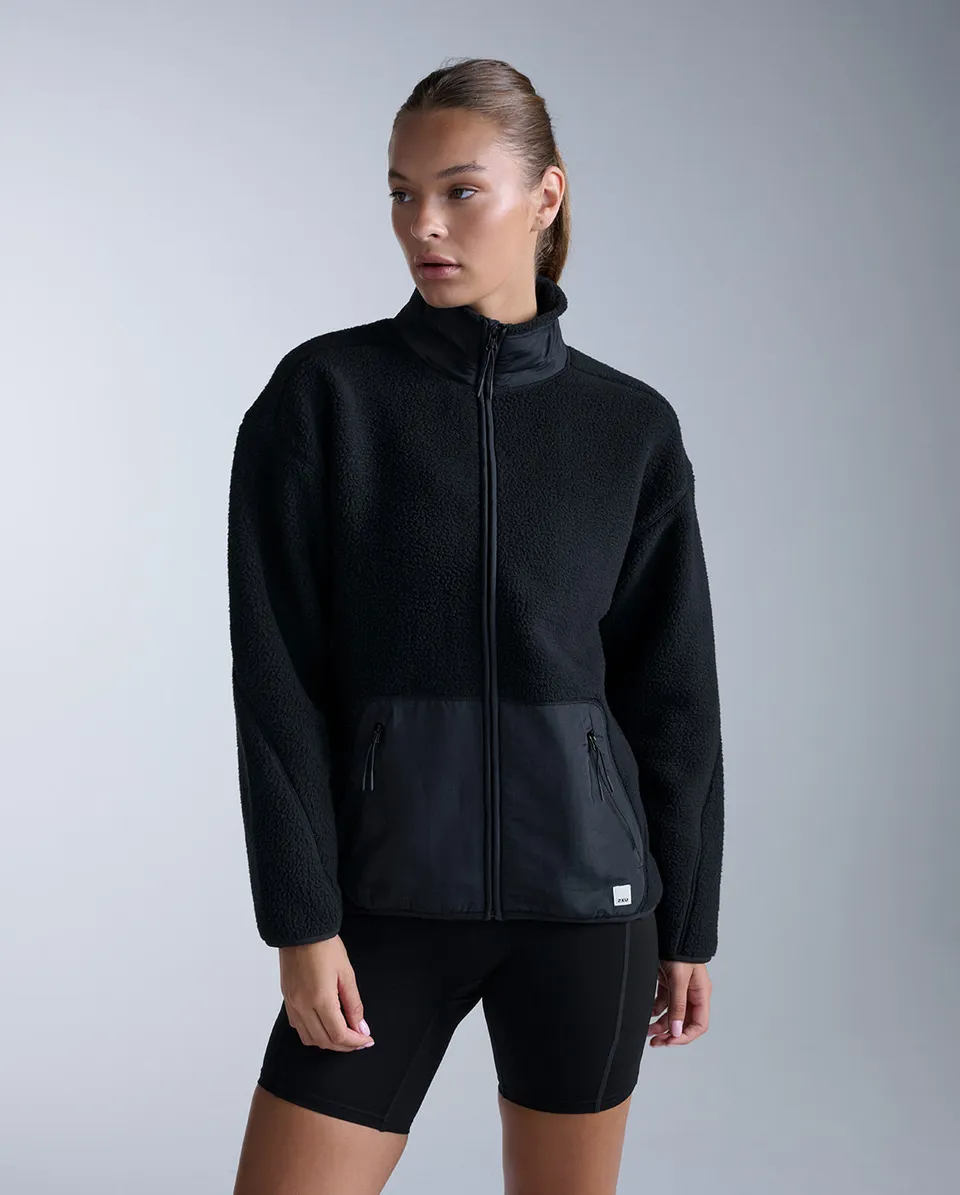 2xu-ignition-sherpa-zip-fleecejacke-black-black image 1