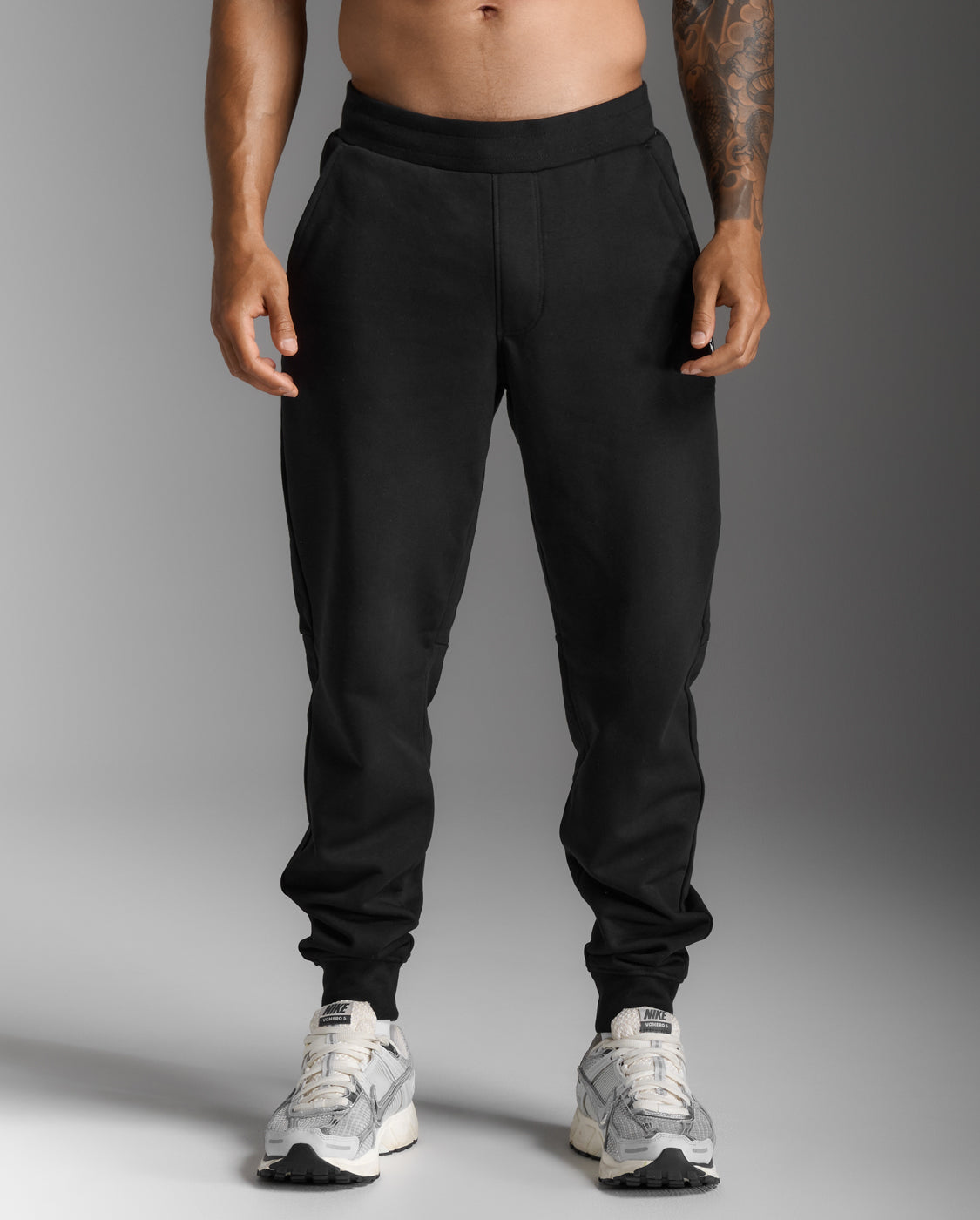 2xu-motion-aspire-trackpants-trainingshose-black-white image 2