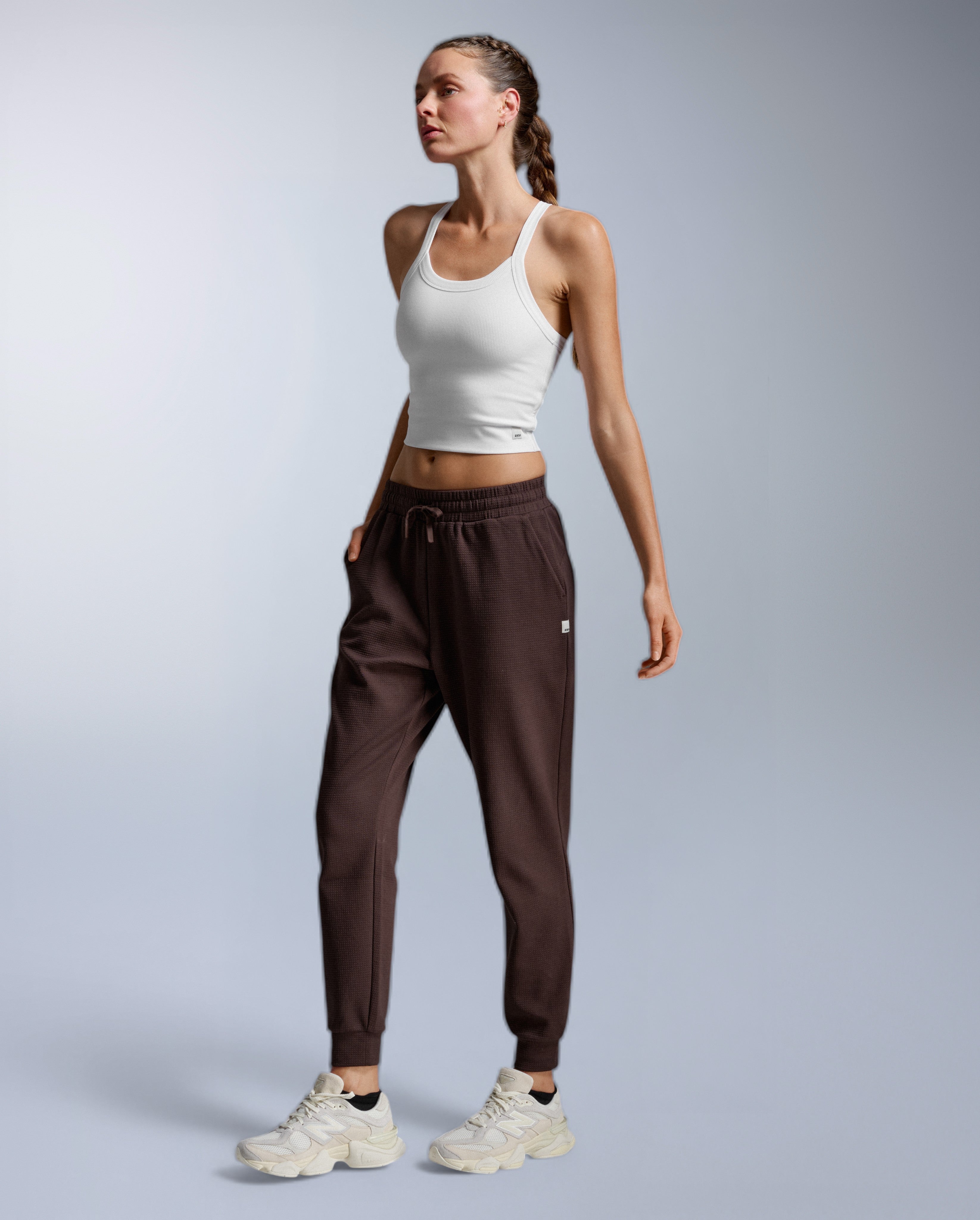 2xu-fluid-tencel-rib-crop-singlet-damen-wei image 4