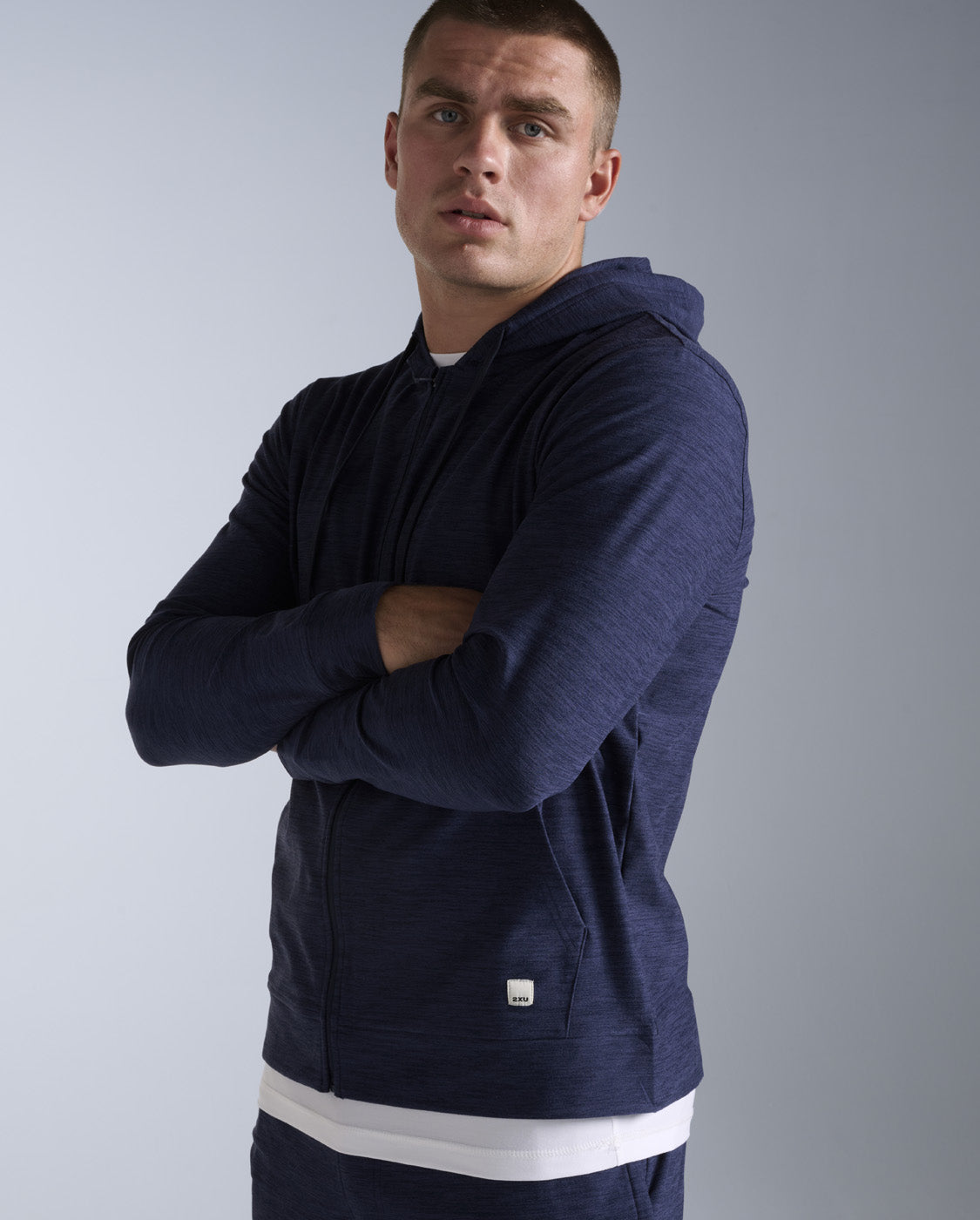 2xu-signature-zip-through-hoodie-kapuzenjacke-midnight image 2
