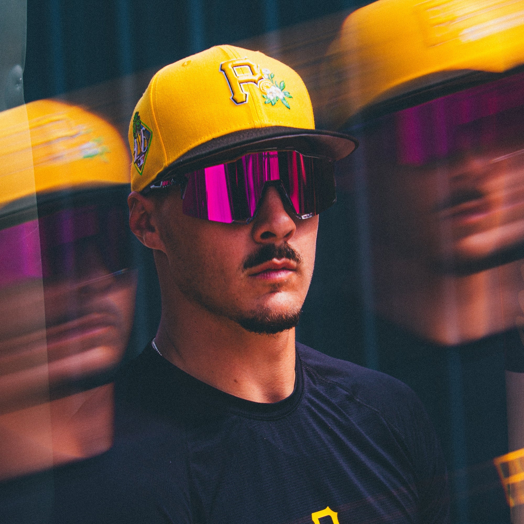 100-speedcraft-mlb-sportbrille-translucent-grey-pink-mirror image 5