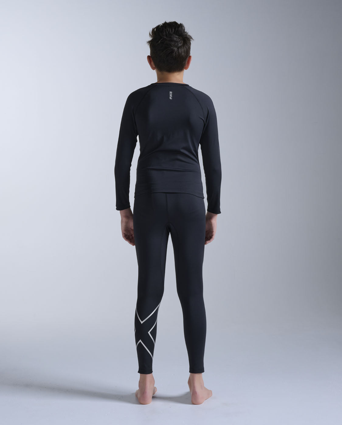 2xu-core-boys-compression-tights-schwarz-full-length image 2