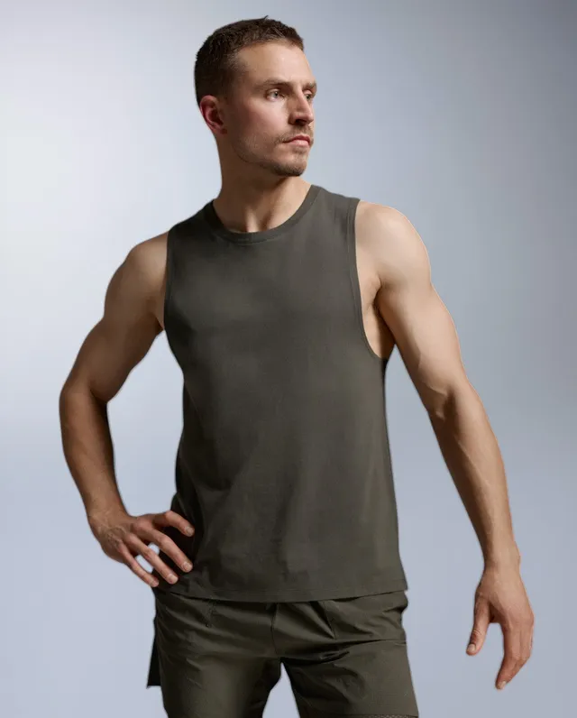 2xu-motion-cotton-flex-tank-top-herren-flint-atmungsaktiv image 1