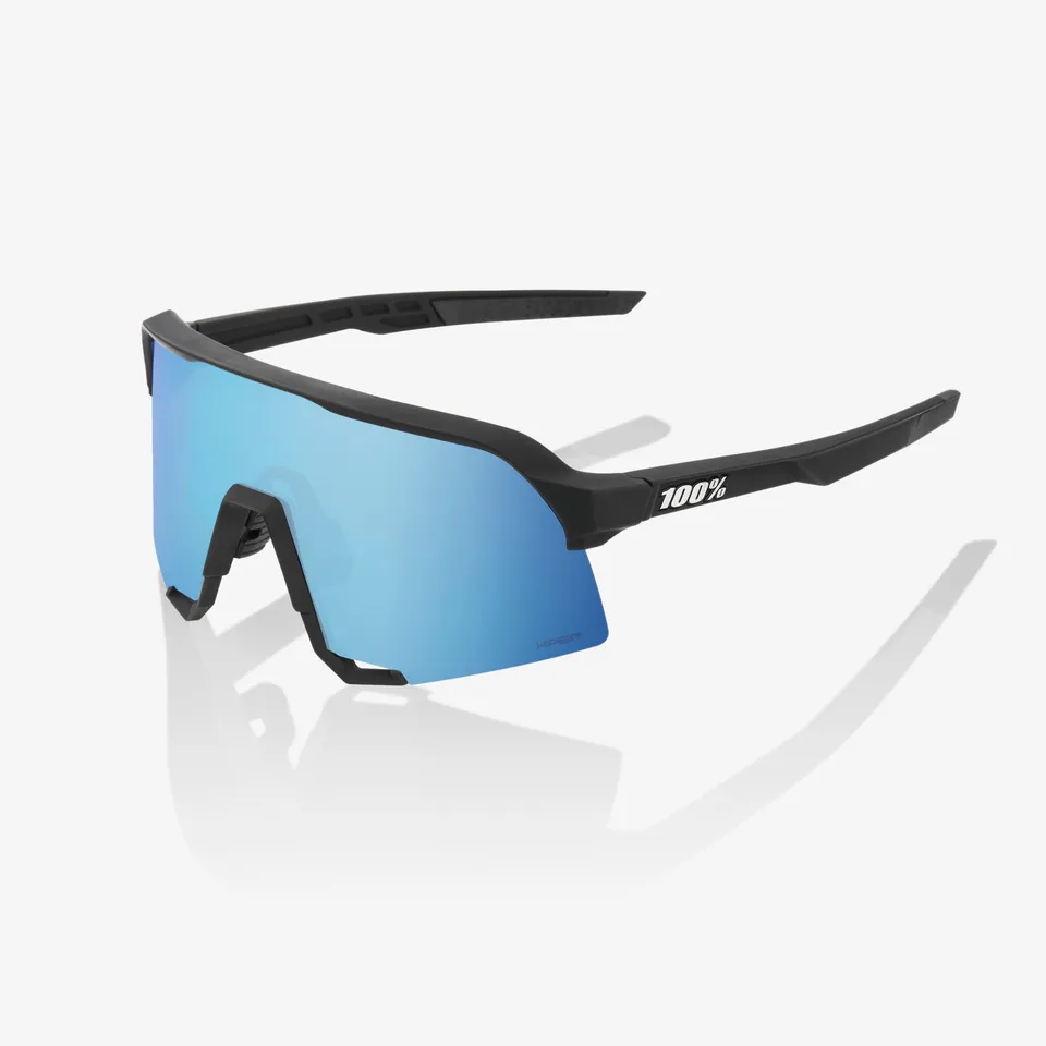100-s3-sport-sonnenbrille-mattschwarz-blau-verspiegelt image 1
