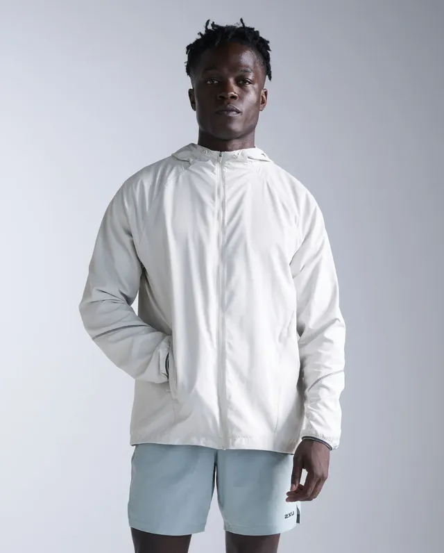 2xu-aero-hex-windbreaker-laufjacke-herren-grey-mist image 1