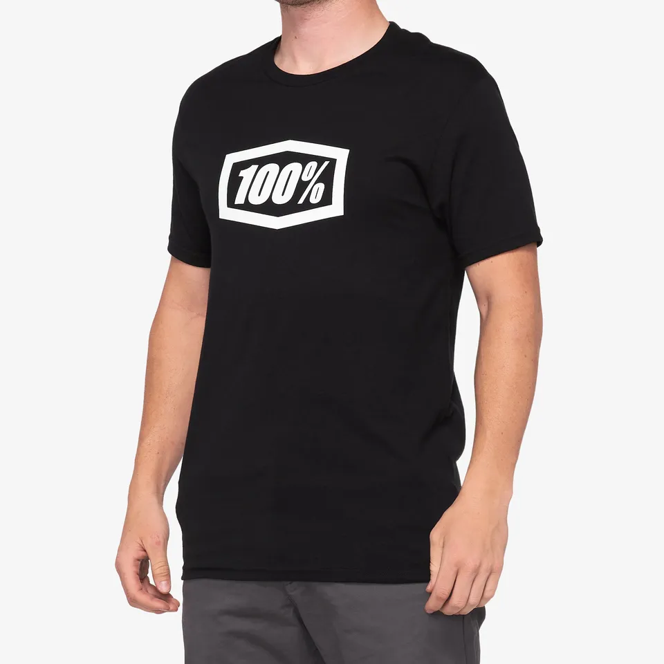 100-icon-t-shirt-schwarz-kurzarm-gr-e-l image 1