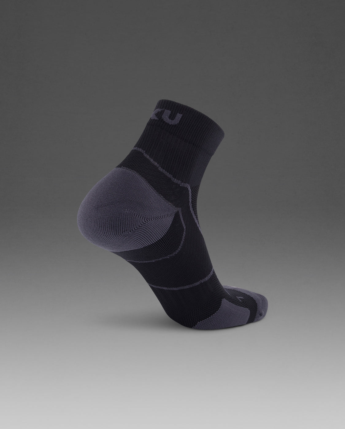 2xu-vectr-cushion-1-4-crew-kompressionssocken-schwarz image 3