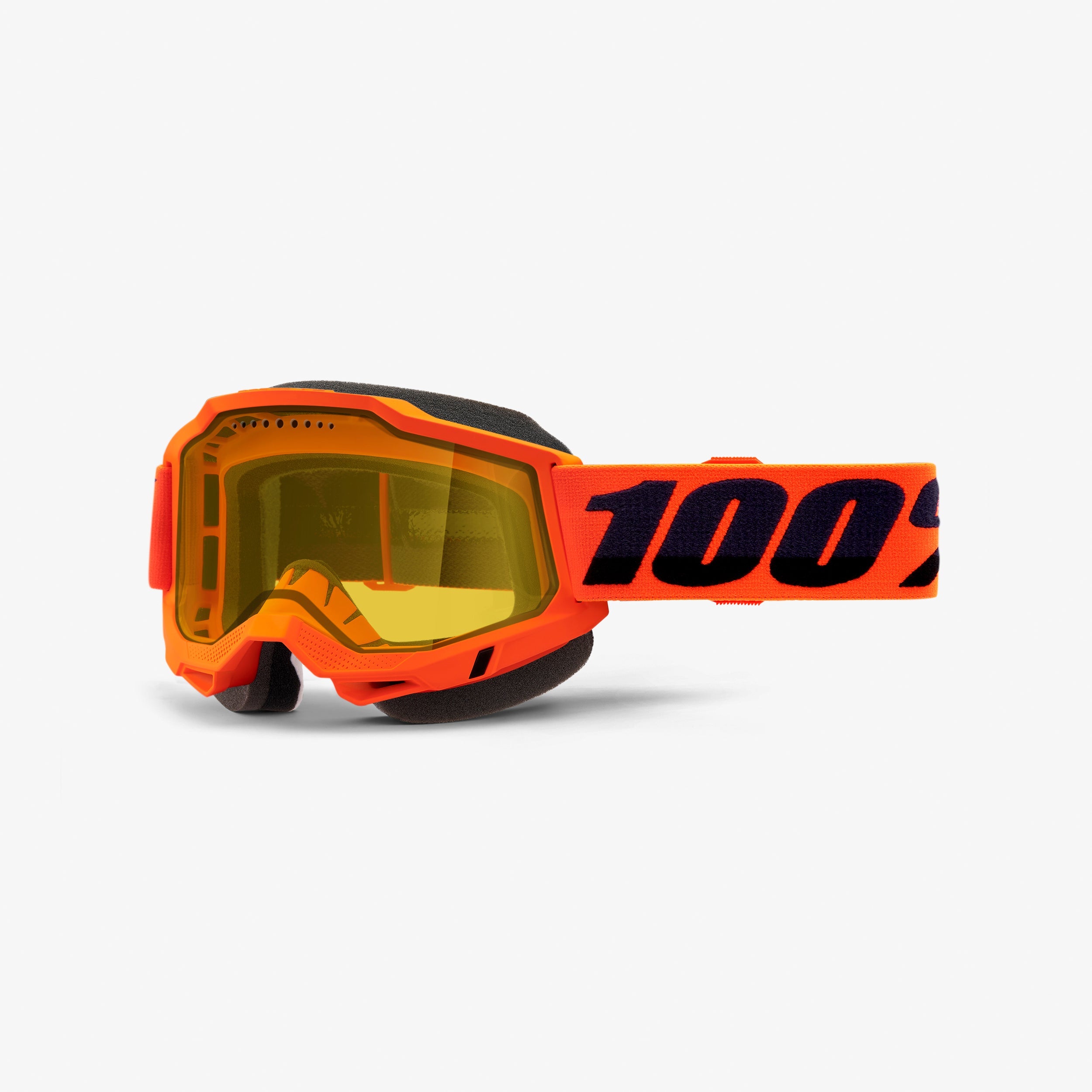 100-accuri-2-snowmobile-brille-neon-orange-gelb-silver image 2