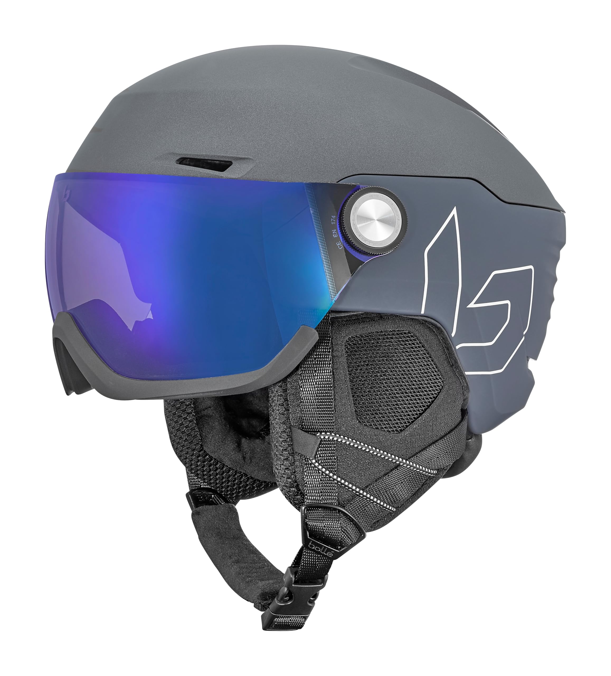 boll-v-ryft-pure-skihelm-grau-mit-visier-gr-m image 1