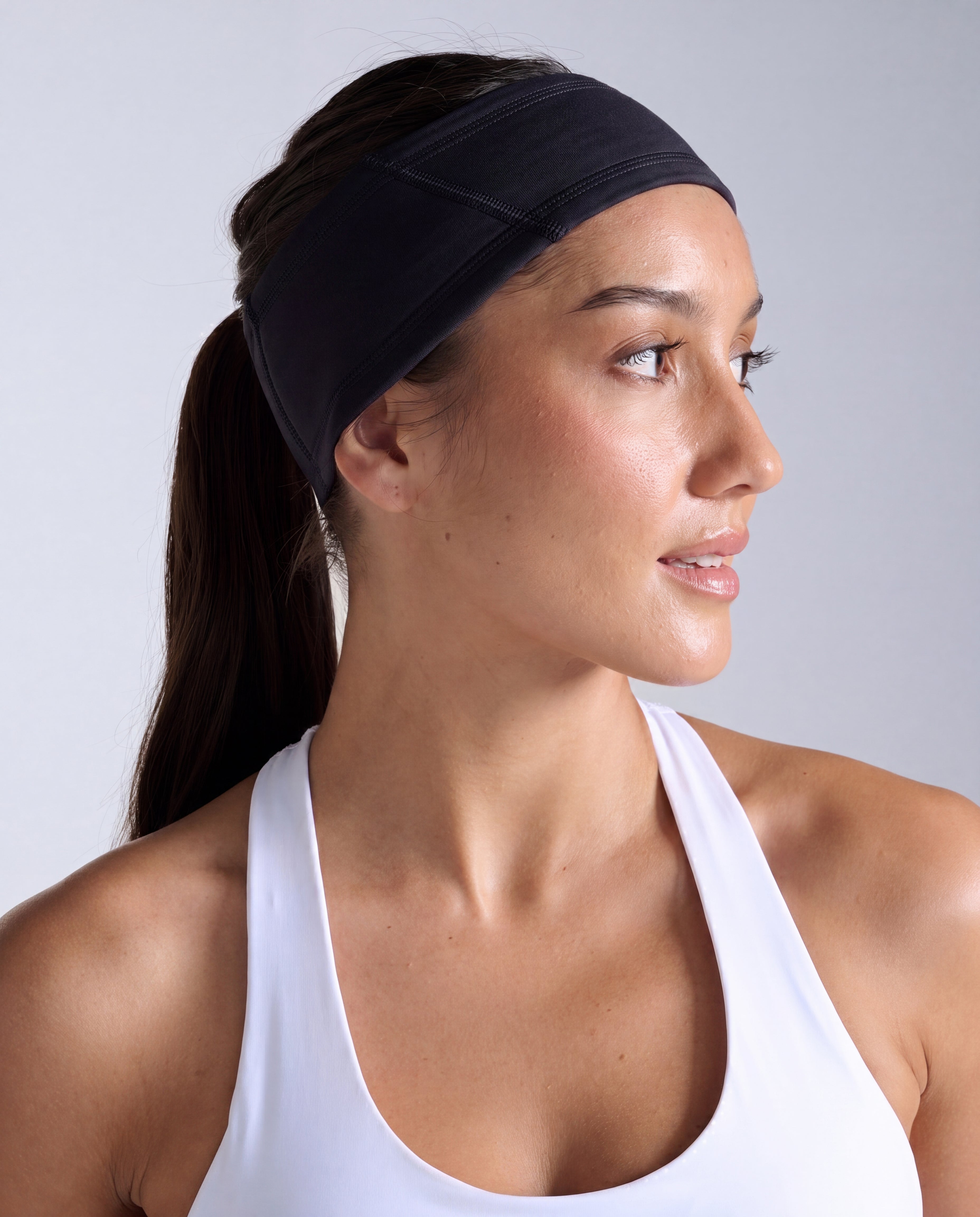2xu-ignition-haptic-headband-stirnband-black-silver image 3