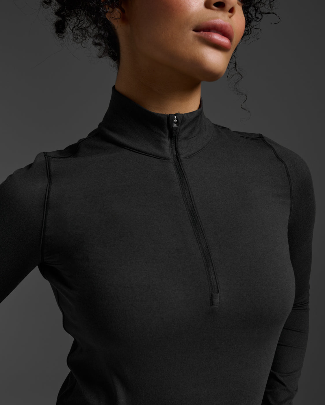 2xu-flex-1-2-zip-langarmshirt-damen-schwarz-jersey image 6