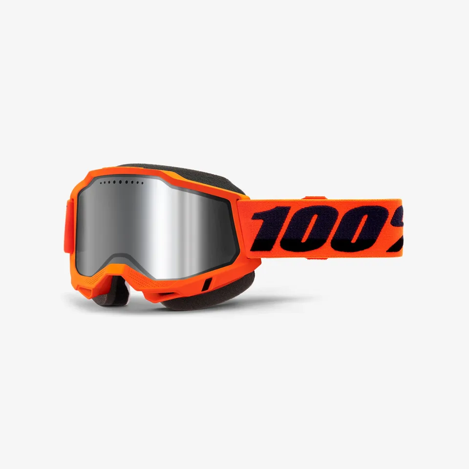 100-accuri-2-snowmobile-brille-neon-orange-gelb-silver image 1