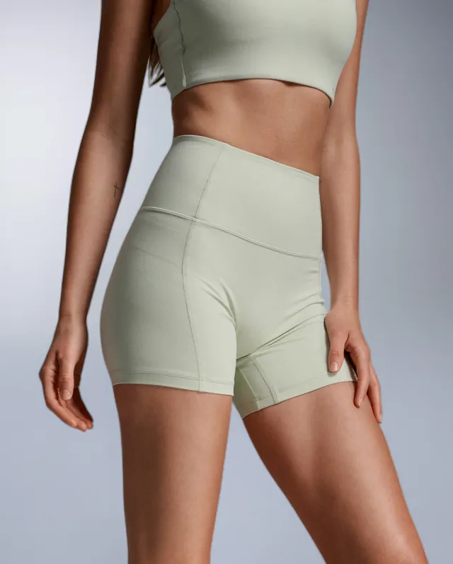 2xu-fluid-hi-rise-5-inch-shorts-seafoam-damen image 1