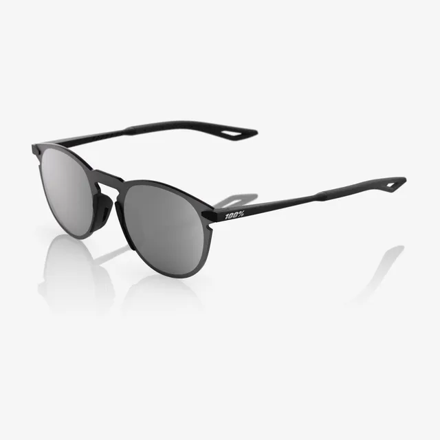 100percent-legere-round-sonnenbrille-matte-black-silver-mirror image 1