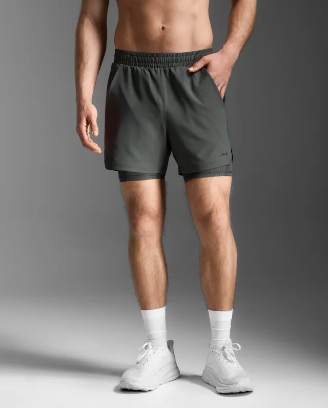 2xu-aero-mesh-2-in-1-5-inch-shorts-jupiter-herren image 1