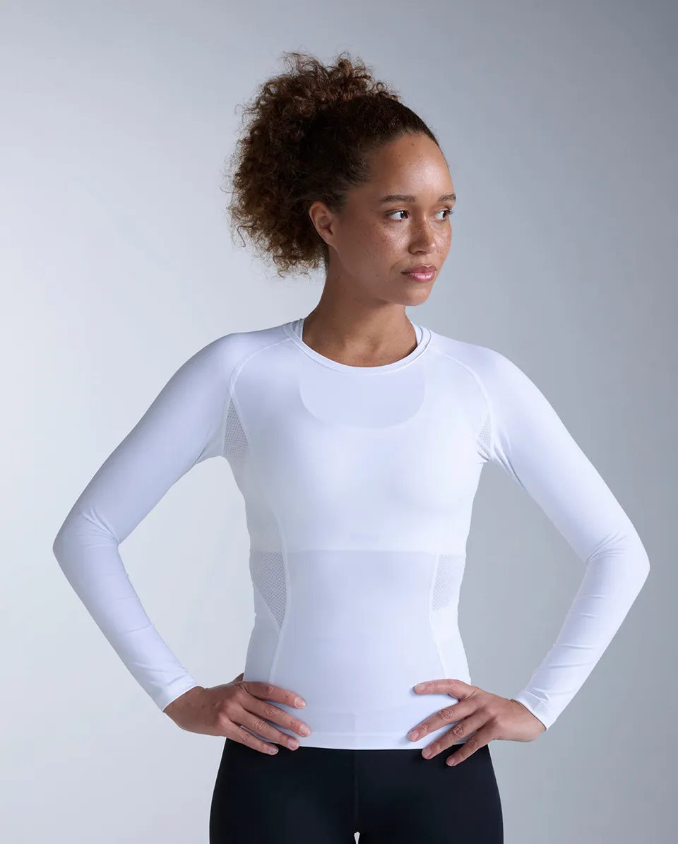2xu-core-compression-long-sleeve-shirt-damen-wei image 1